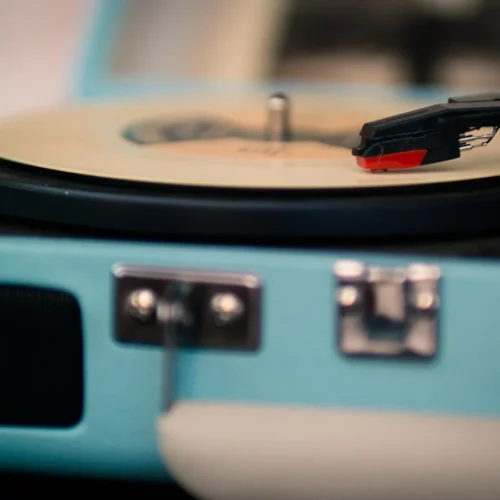 Portable Turntable, Teal