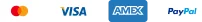 Mastercard, Visa, American Express and PayPal